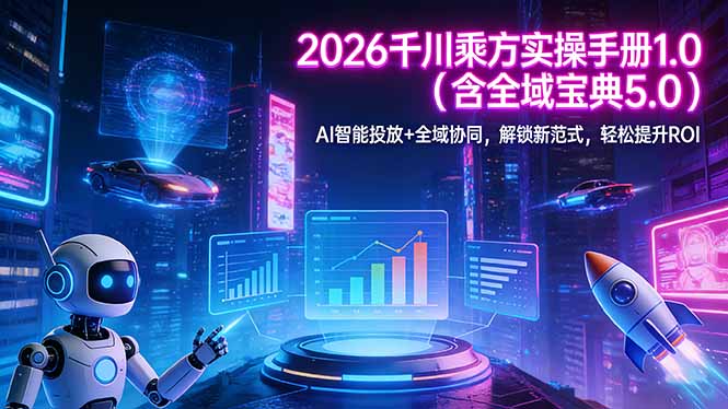 2026 千川乘方实操手册 1.0(含全域宝典 5.0-小鹏项目网