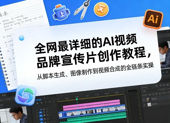 全网最详细的AI视频品牌宣传片创作教程，从脚本生成、图像制作到视频合成的全链条实操-小鹏项目网