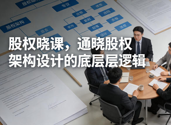股权晓课，通晓股权架构设计的底层逻辑-小鹏项目网