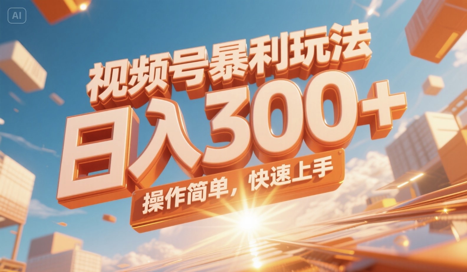 视频号暴利玩法，日入300+，操作简单，快速上手。-小鹏项目网