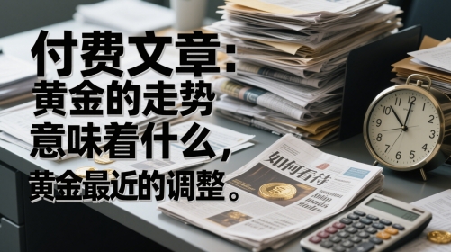 付费文章：黄金的走势意味着什么，如何看待黄金最近的调整-小鹏项目网