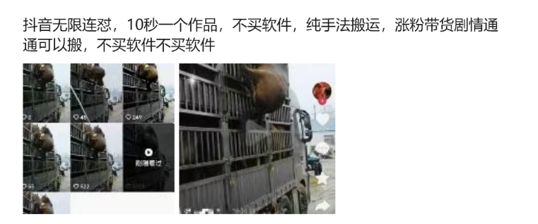 抖音无限连怼，10秒一个作品不买软件，纯手法搬运，涨粉带货剧情通通可以搬-小鹏项目网