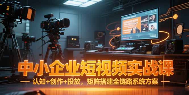 中小企业短视频实战课，认知+创作+投放，矩阵搭建全链路系统方案-小鹏项目网