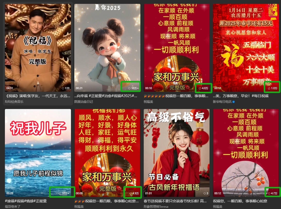 银发经济新年风口，儿女祝福视频爆火，一条作品上万播放，一定要抓住-小鹏项目网