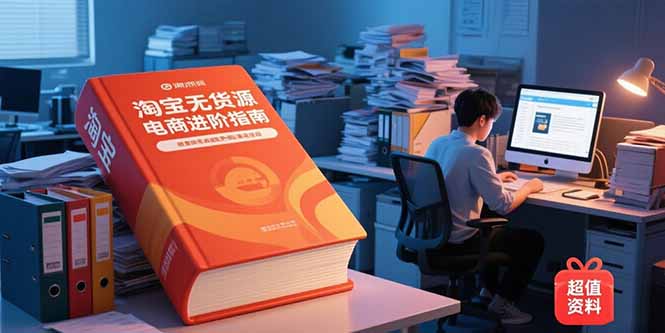 淘宝无货源电商进阶指南，包含新人课、进阶课，配套资料，蓝海选品等-小鹏项目网