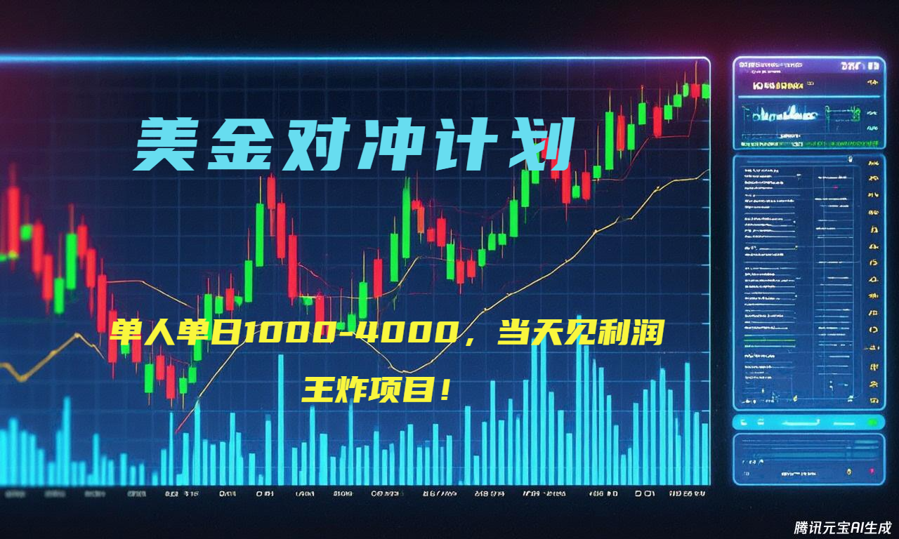 2025年最暴力项目“美金先登计划”最新最强对冲战法，每日实际收益1K-4K-小鹏项目网