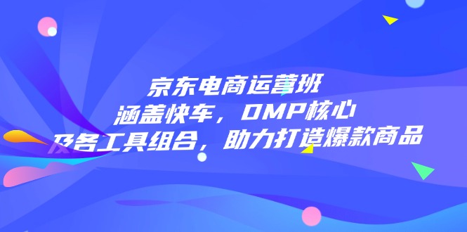 京东电商运营班：涵盖快车，DMP核心及各工具组合，助力打造爆款商品-小鹏项目网