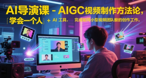 AI导演课-AIGC视频制作方法论，学会一个人+AI工具，完成如同小型视频团队般的创作工作，实现导演梦-小鹏项目网