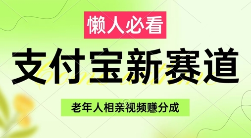 支付宝新赛道，利用老年人相亲视频，挣分成收益，轻松月入过W，操作简单-小鹏项目网