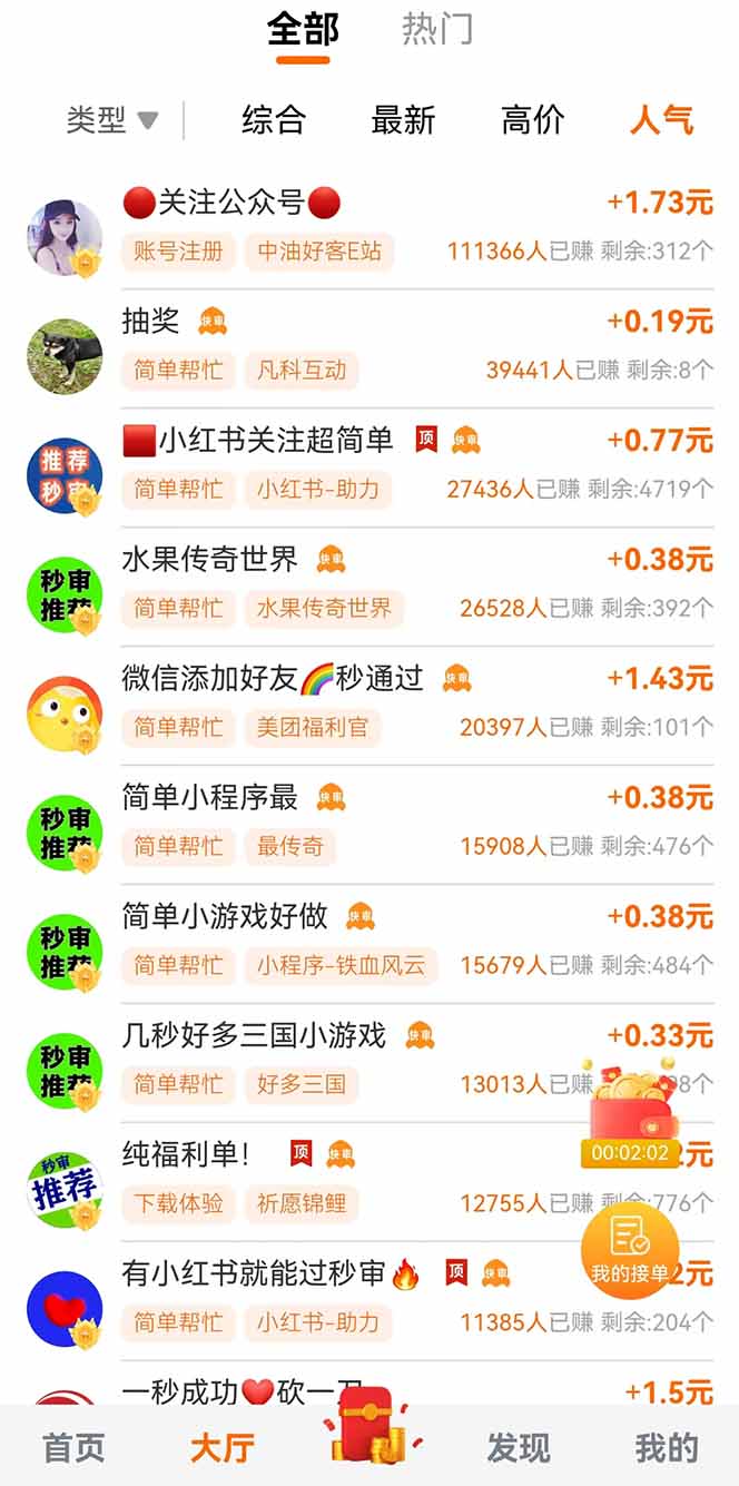 零撸小项目免费分享 点赞助力 无任何门槛 手机随时可做  单日收益200＋-小鹏项目网