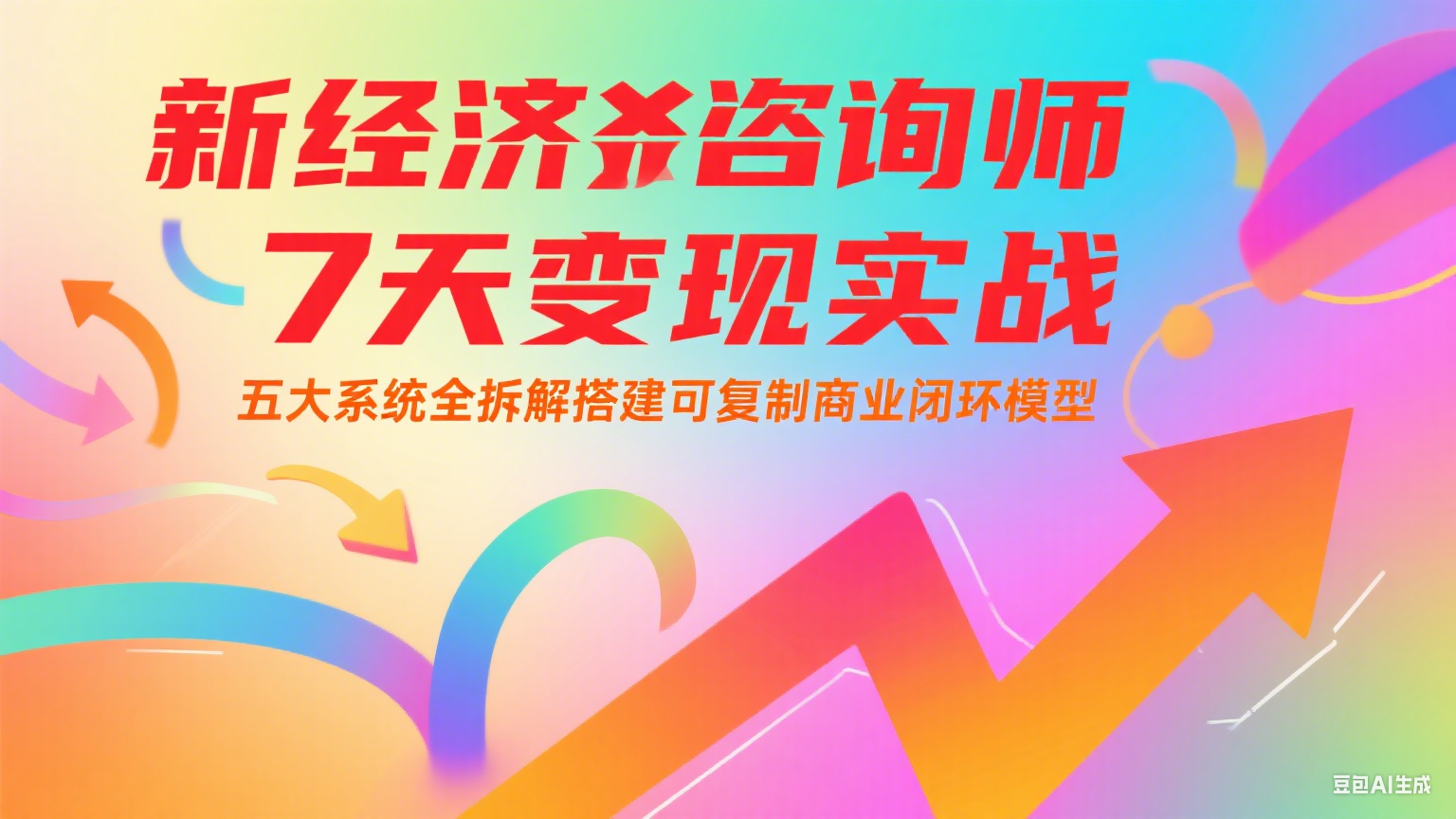新经济咨询师 7 天变现实战：五大系统全拆解搭建可复制商业闭环模型-小鹏项目网