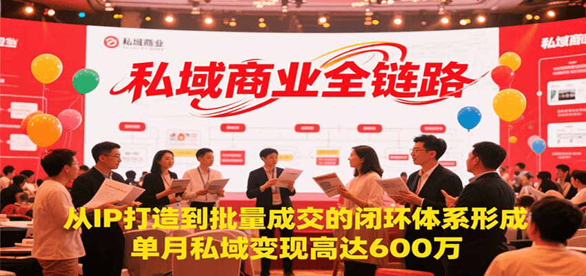 私域商业全链路，从IP打造到批量成交的闭环体系形成，单月私域变现600万-小鹏项目网