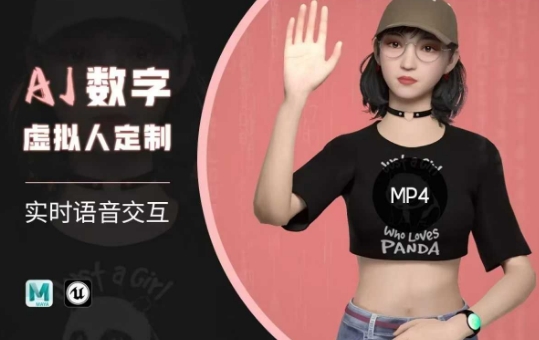 Ai数字人虚拟(智能体)实时语音交互特训营，​自行定制超写实角色AI数字人交互技术-小鹏项目网