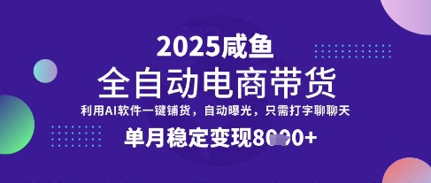 全网首发【闲鱼全自动电商带货】三年磨一剑，一朝露锋芒，单月稳定变现8k+【揭秘】-小鹏项目网