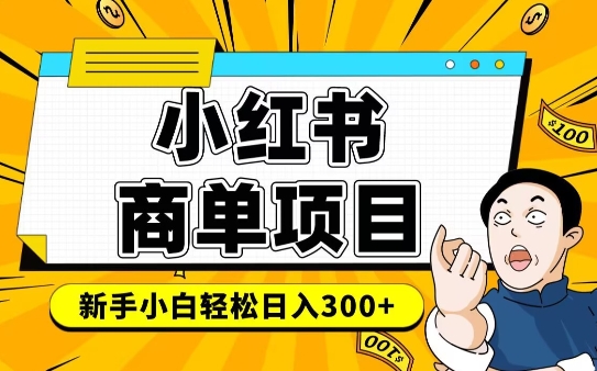 小红书千粉商单，稳定快速变现项目，实现月入6-8k并不是很难-小鹏项目网