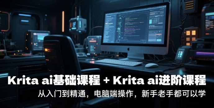 krita ai基础课程+Krita ai进阶课程，从入门到精通，电脑端操作，新手老手都可以学-小鹏项目网