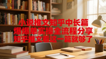 小说推文知乎中长篇爆单实操全流程分享，知乎推文看这一篇就够了-小鹏项目网