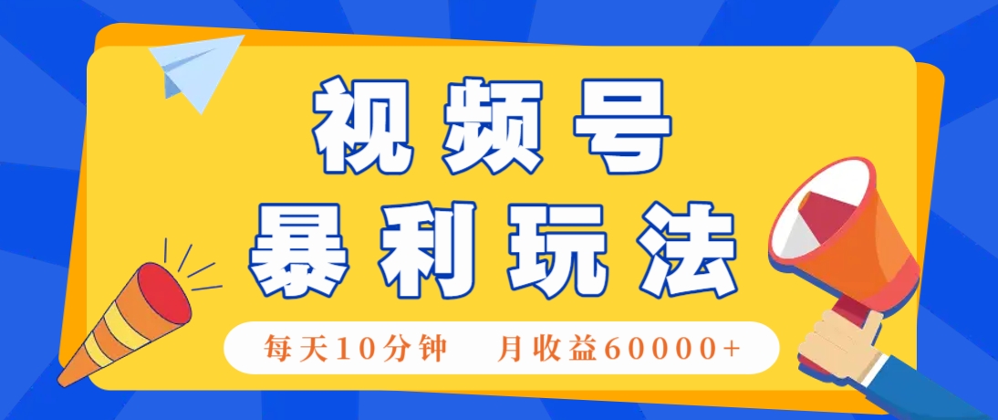 视频号AI赚钱法，每天只需10分钟，月入6万+！(超详细拆解)-小鹏项目网