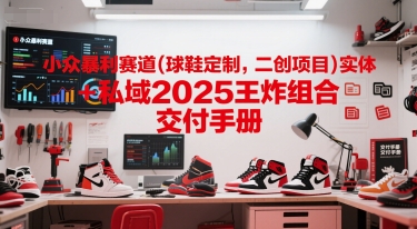 小众暴利赛道(球鞋定制，二创项目)实体+私域2025王炸组合  交付手册-小鹏项目网