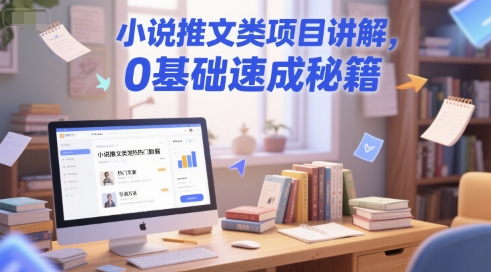 小说推文类项目讲解，0 基础速成秘籍-小鹏项目网