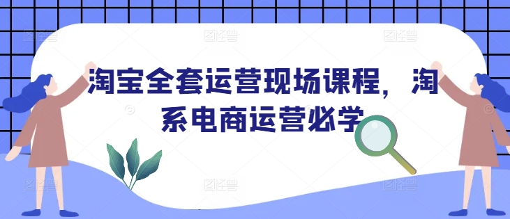 淘宝全套运营现场课程，淘系电商运营必学-小鹏项目网