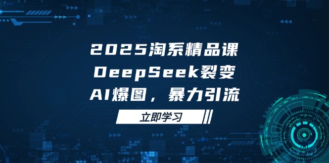 2025 淘系精品课，DeepSeek 裂变，AI 爆图，暴力引流-小鹏项目网