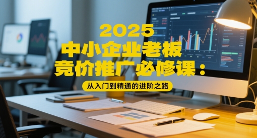 2025中小企业老板竞价推广必修课：从入门到精通的进阶之路-小鹏项目网