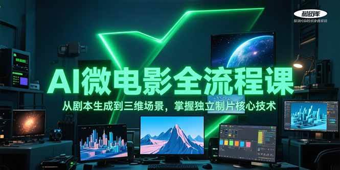 AI微电影全流程课，从剧本生成到三维场景，掌握独立制片核心技术-小鹏项目网