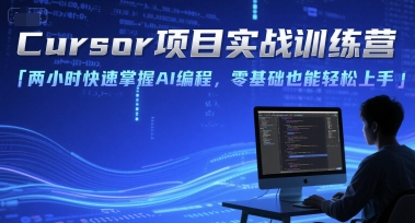 Cursor项目实战训练营，两小时快速掌握AI编程，零基础也能轻松上手-小鹏项目网