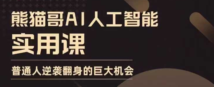 AI人工智能实用课，实在实用实战，普通人逆袭翻身的巨大机会-小鹏项目网