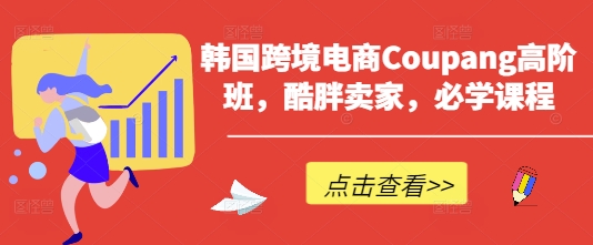 韩国跨境电商Coupang高阶班，酷胖卖家，必学课程-小鹏项目网