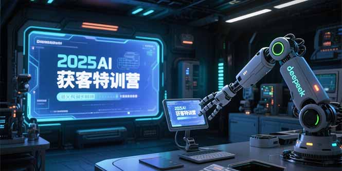 2025AI获客特训营，AI图文视频全制作，deepseek工具实操教学-小鹏项目网