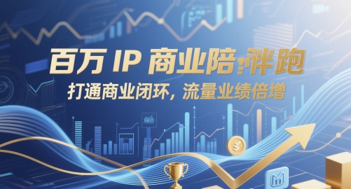 百万IP商业陪跑，打通商业闭环，流量业绩倍增-小鹏项目网