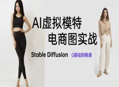 AI虚拟模特电商图实战，AI绘画Stable Diffusion 0基础到精通-小鹏项目网