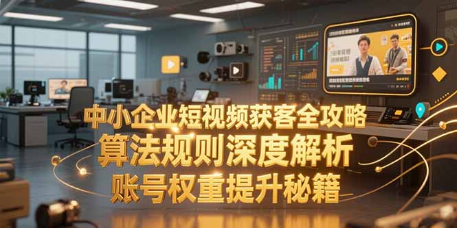 中小企业短视频获客全攻略，算法规则深度解析，账号权重提升秘籍-小鹏项目网
