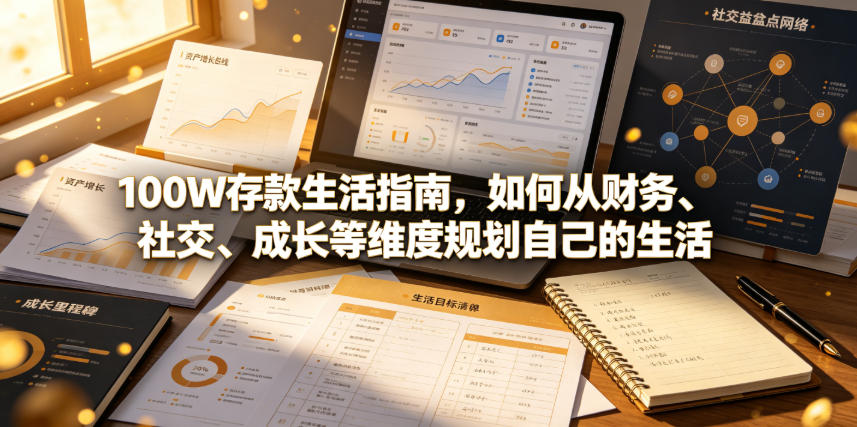 付费文章：100W存款生活指南，如何从财务、社交、成长等维度规划自己的生活-小鹏项目网