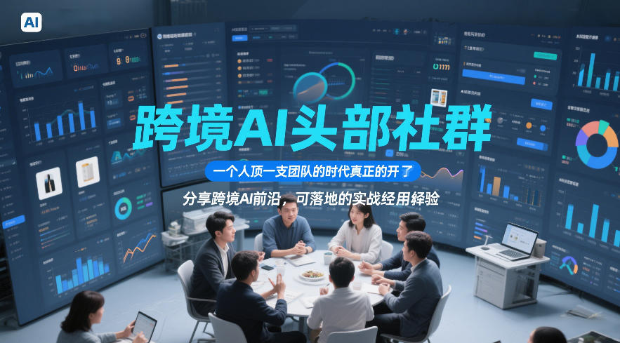 跨境AI头部社群，一个人顶一支团队的时代真正的开始了，分享跨境AI前沿，可落地的实战经验(更新6月29日)-小鹏项目网