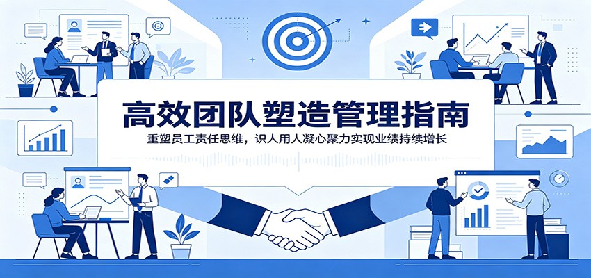 高效团队塑造管理指南:重塑员工责任思维,识人用人凝心聚力实现业绩持续增长-小鹏项目网