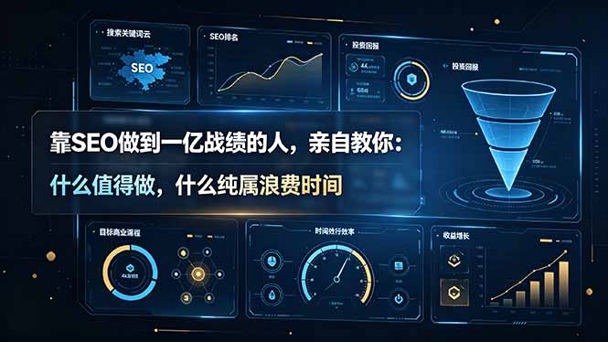 靠SEO做到一亿战绩的人,亲自教你:什么值得做,什么纯属浪费时间【原创双语字幕】-小鹏项目网