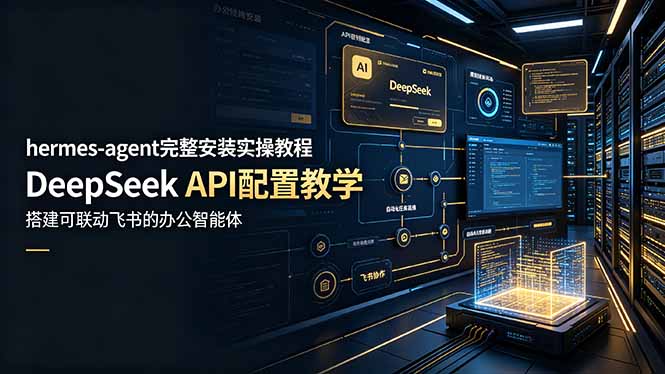 hermes-agent完整安装实操教程,DeepSeek API配置教学,搭建可联动飞书的办公智能体-小鹏项目网