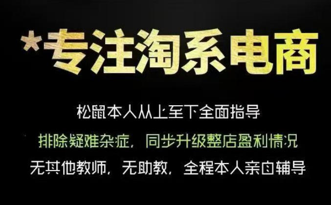 松鼠会电商VIP课程,从基础布局到高阶优化,助你掌握淘宝运营逻辑,提升店铺流量与转化(更新0703)-小鹏项目网