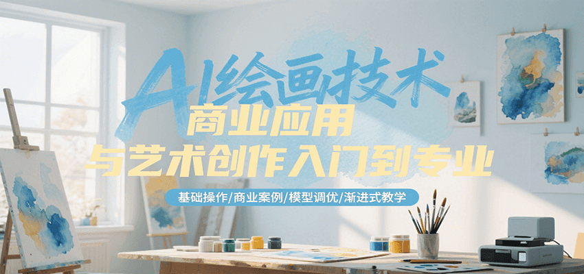 AI绘画技术商业应用与艺术创作入门到专业，基础操作/商业案例/模型调优/渐进式教学-小鹏项目网