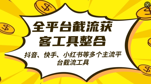 全平台截流获客工县整合全自动引流，日引2000+精准客户【揭秘】-小鹏项目网
