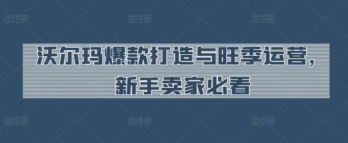 沃尔玛爆款打造与旺季运营，新手卖家必看-小鹏项目网