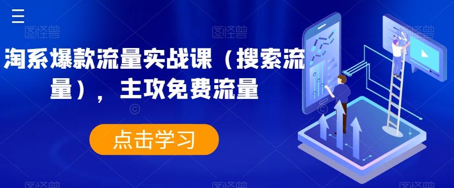 淘系爆款流量实战课（搜索流量），主攻免费流量-小鹏项目网