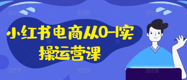 小红书电商从0-1实操运营课，小红书手机实操小红书/IP和私域课/小红书电商电脑实操板块等-小鹏项目网