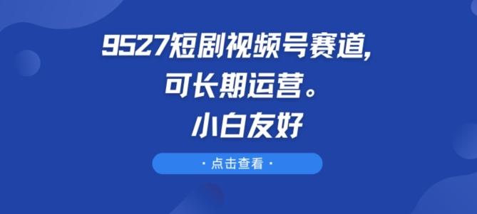 9527短剧视频号赛道，可长期运营，小白友好【揭秘】-小鹏项目网