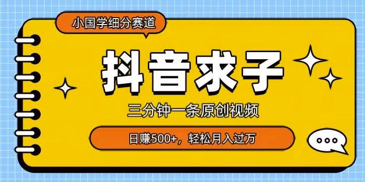 小国学细分赛道，三分钟一条原创视频，日赚500+，可矩阵复制-小鹏项目网