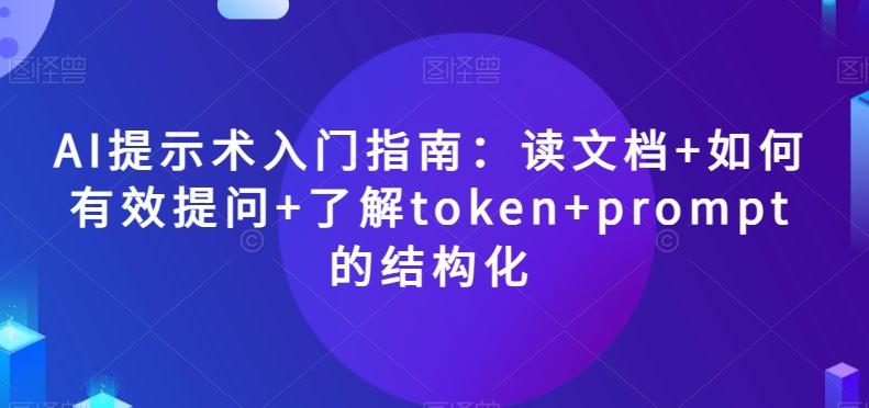 AI提示术入门指南：读文档+如何有效提问+了解token+prompt的结构化【揭秘】-小鹏项目网