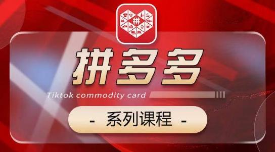 2024拼多多系列课，【基础】【运营】【活动】【推广】【玩法】5大模块-小鹏项目网
